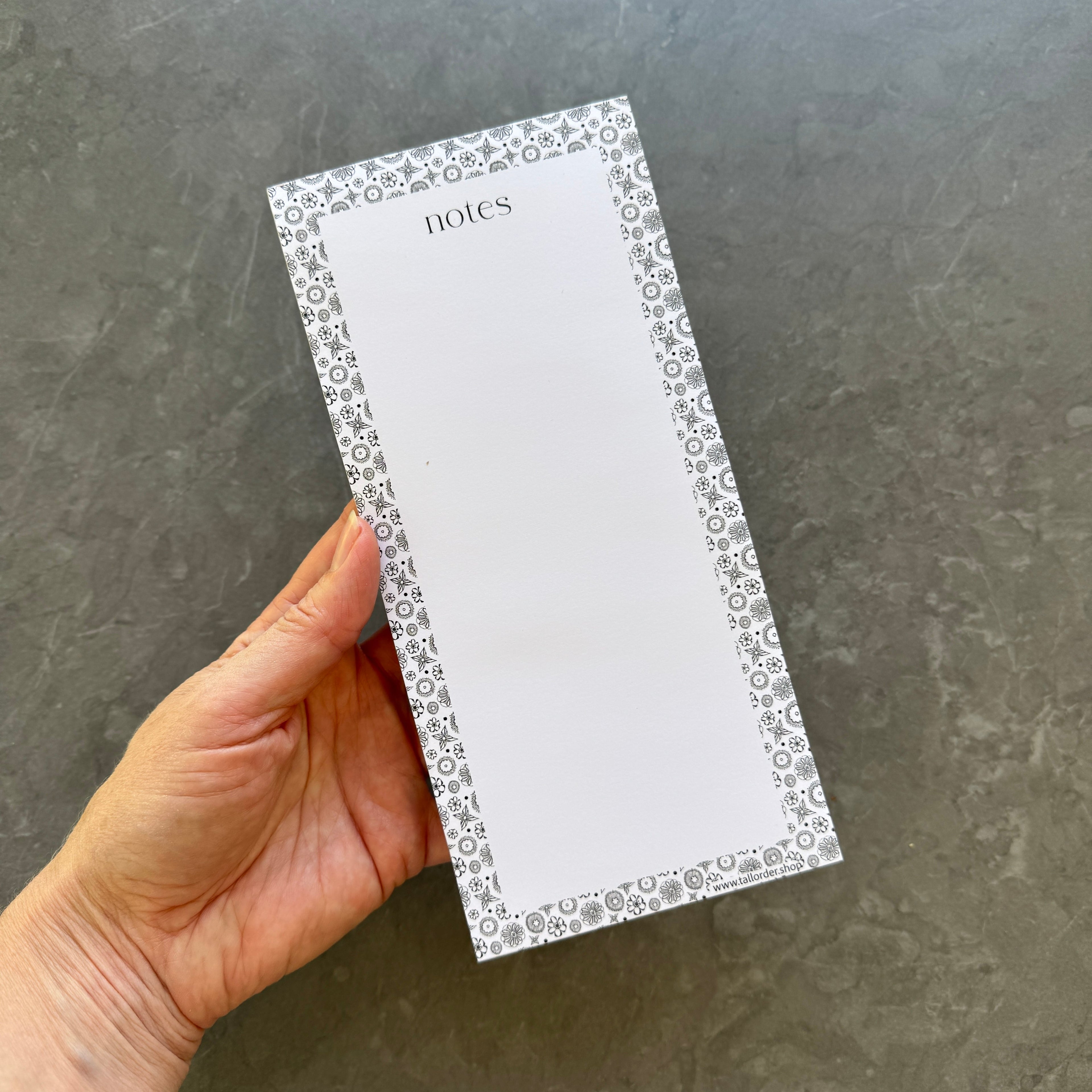 Floral Patterned List Pad
