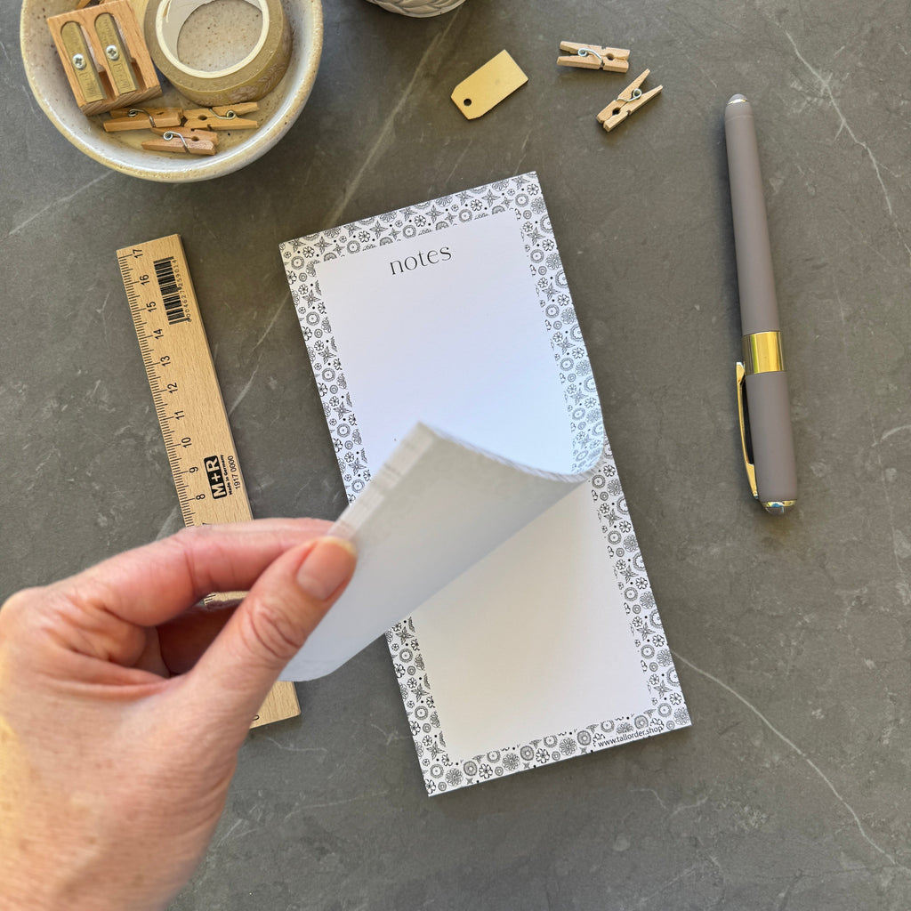 Bloc-notes à motifs floraux