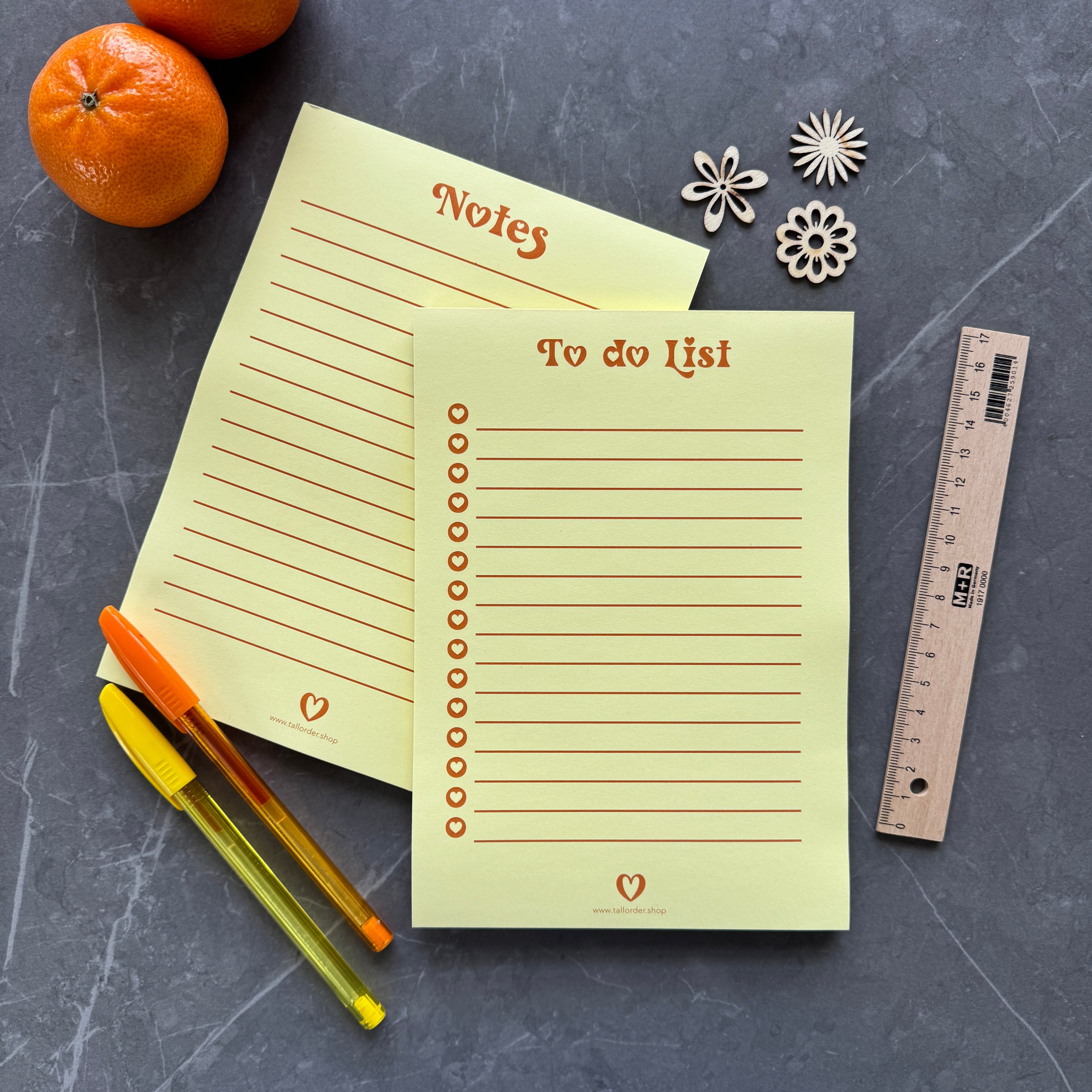 Bright Yellow Note Pad