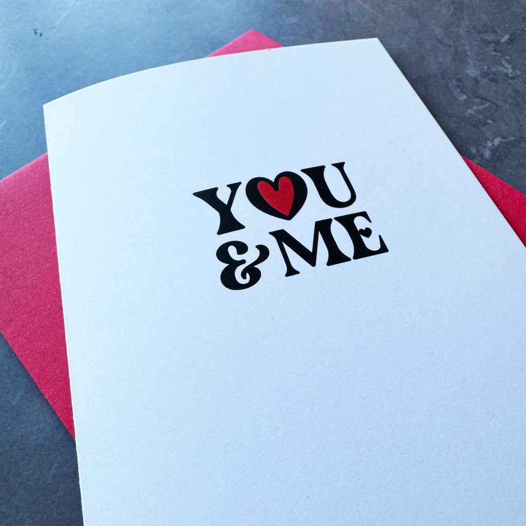 You and Me Love Card