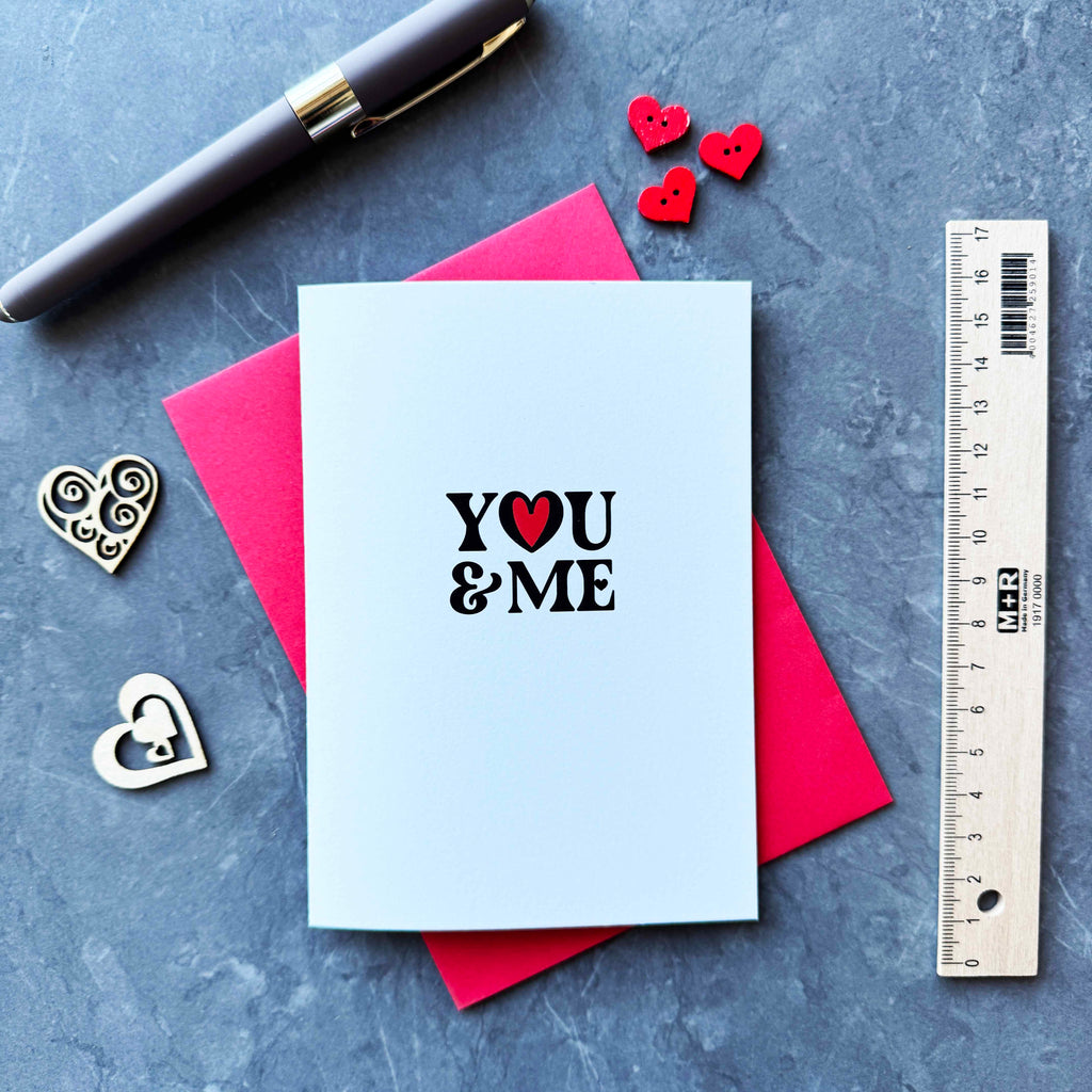 You and Me Love Card