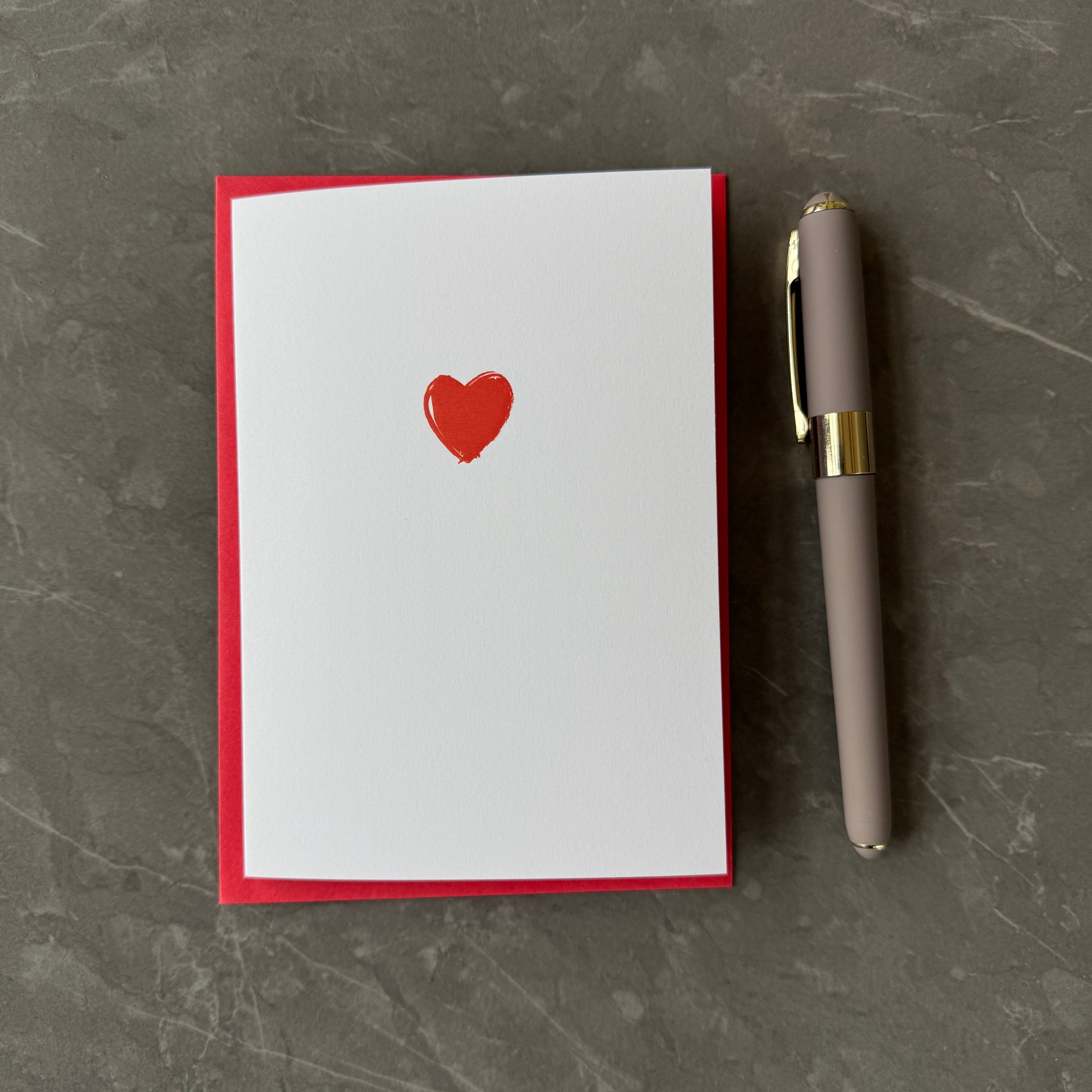 Multicolour Love Heart Cards