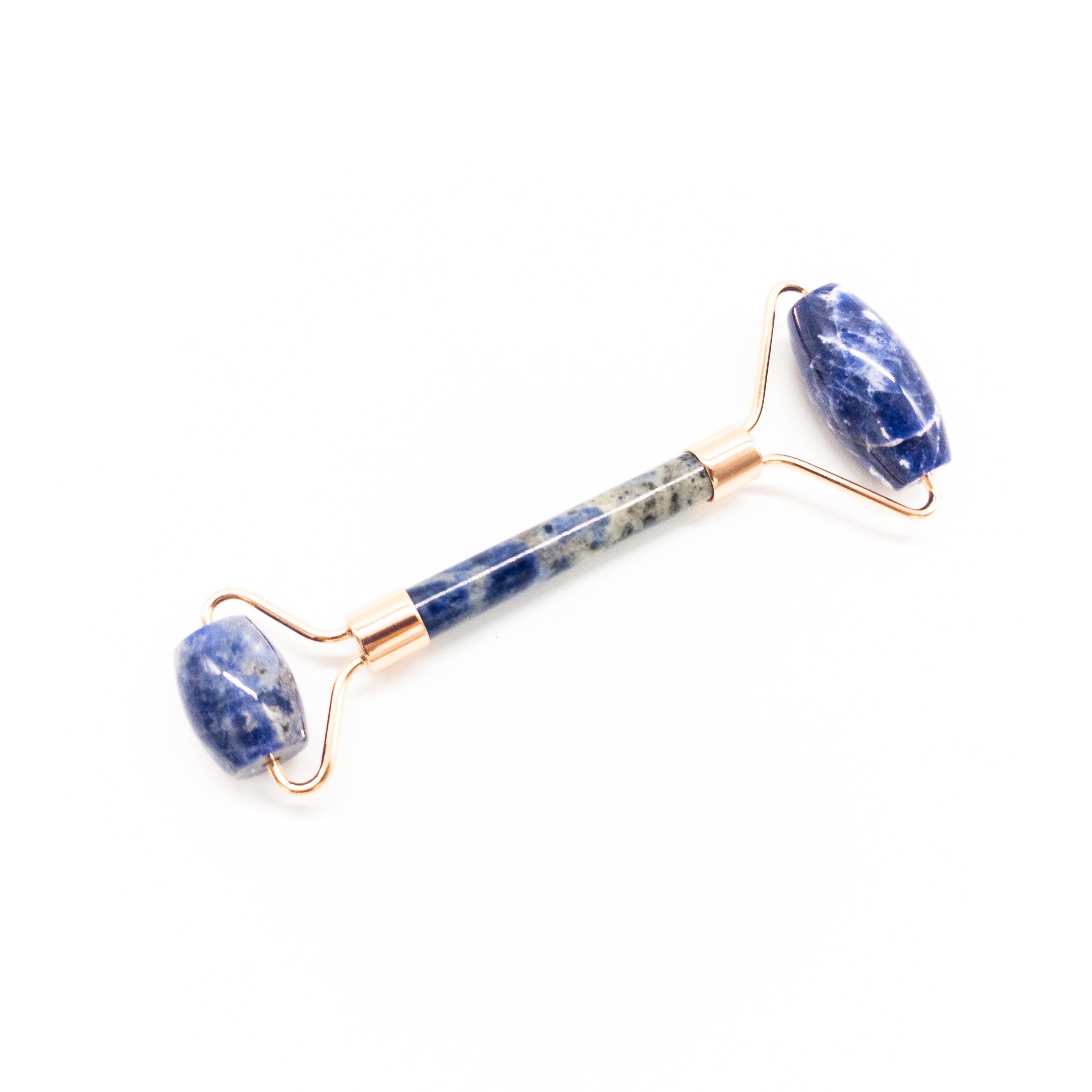 LuxeGlow Face Roller – Copper & Crystal Massager