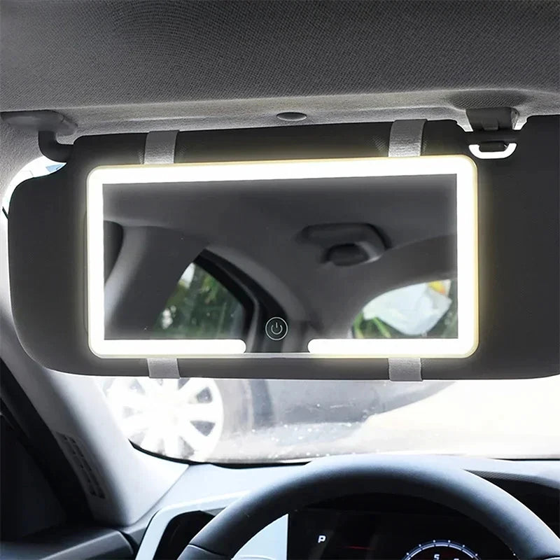 Luxora Sun Visor Vanity Mirror with Lights - Rechargeable Makeup Mirror for Flawless Application