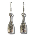 Boucles d'oreilles pendantes Bouteille de vin - Cadeau parfait