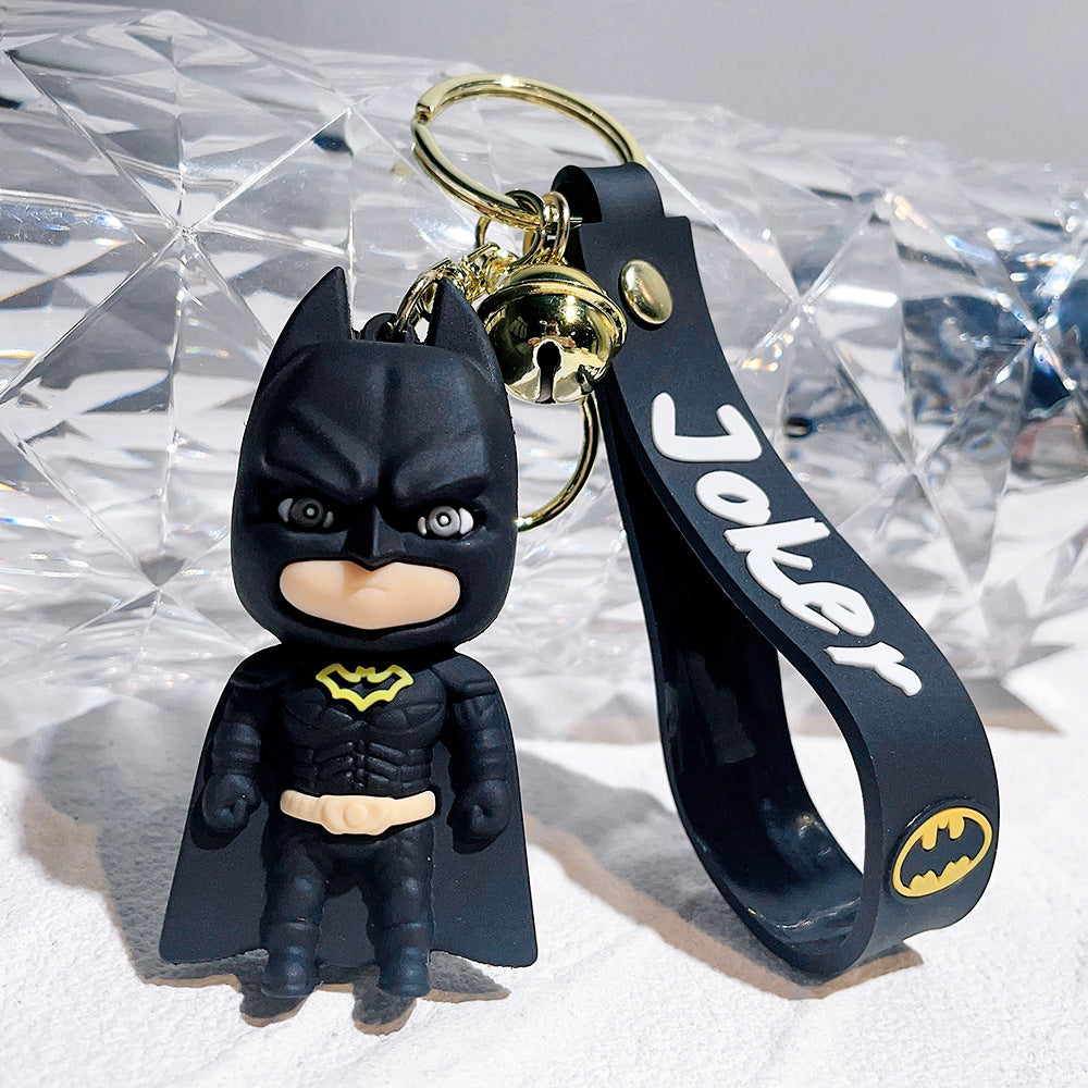 Cross-Border Clown Keychain Superhero Doll Car Keychain Batman Pendant Claw Machine Small Gift