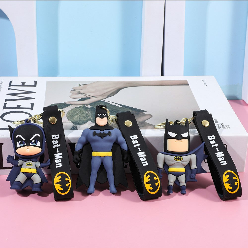Cross-Border Clown Keychain Superhero Doll Car Keychain Batman Pendant Claw Machine Small Gift