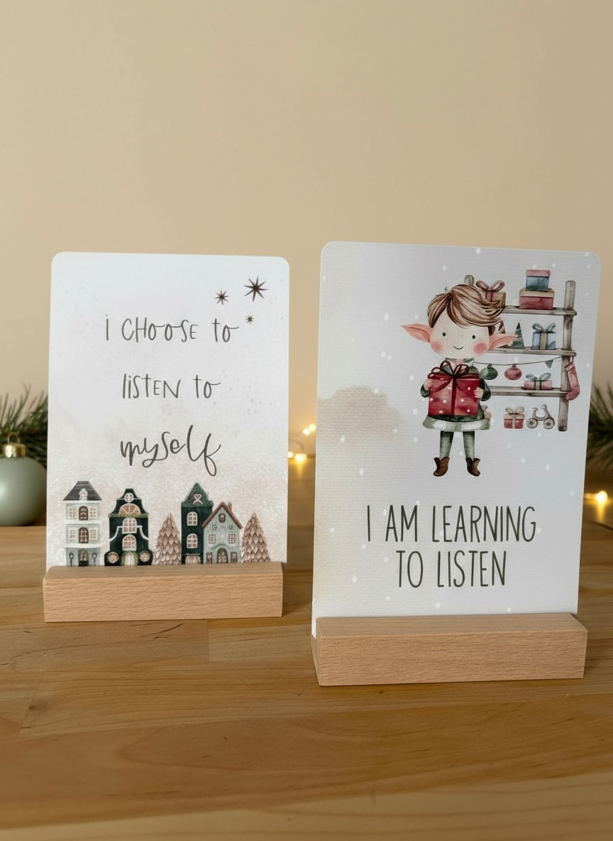 Festive Affirmation Cards | 25 Cards | Adults & Children