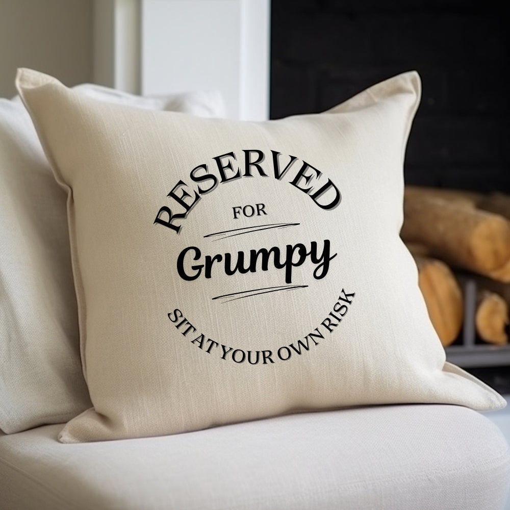 Réservé aux grincheux Coussin Cadeau