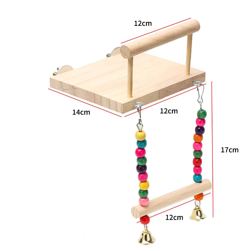 Ensemble de 8 jouets en bois pour oiseaux NaturePlay