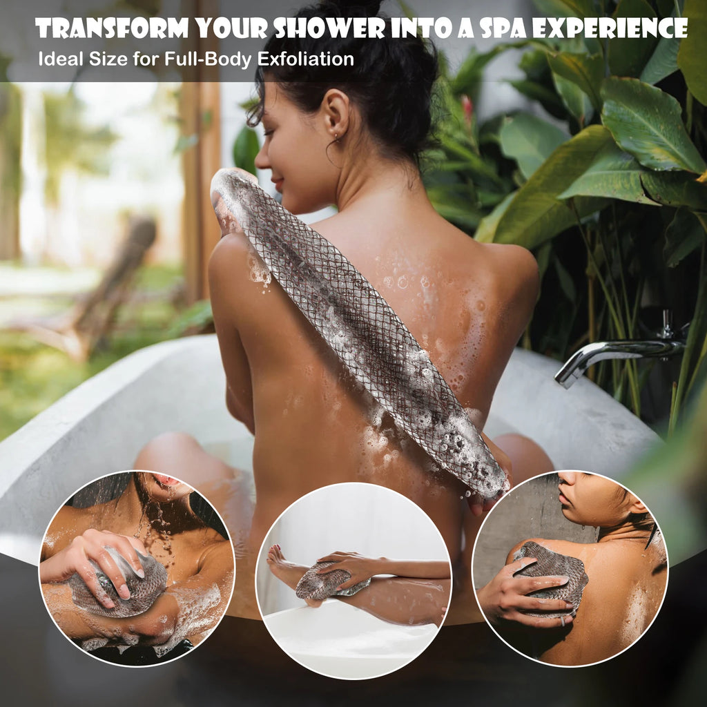 Éponge de bain africaine Sub-Saharienne (lot de 2)