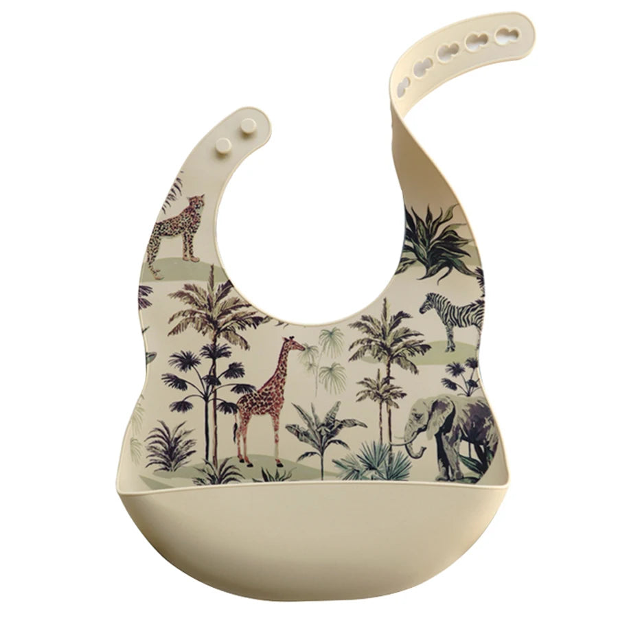 Cartoon Silicone Baby Bib