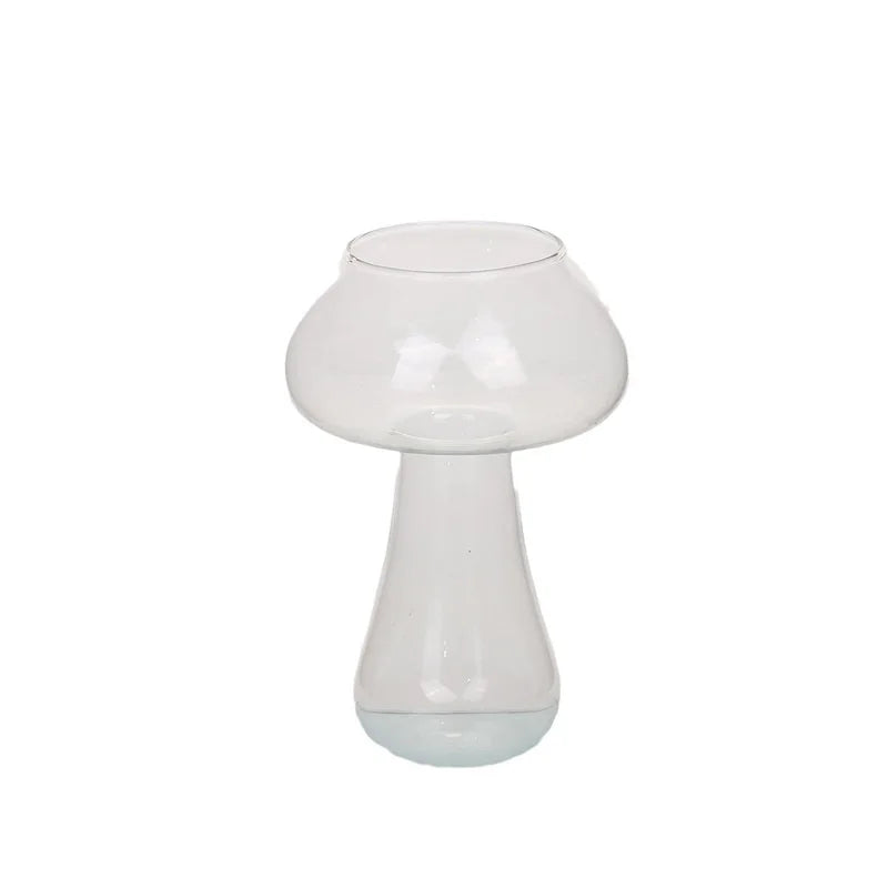 Mushroom-Shaped Glass Carafe