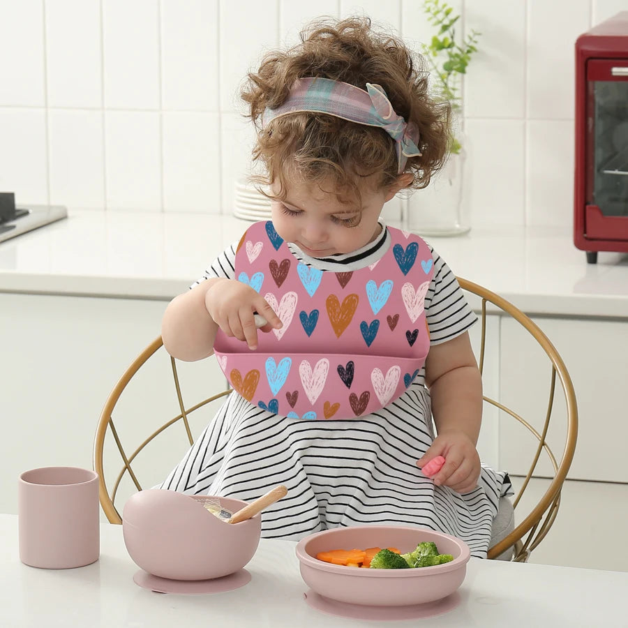 Cartoon Silicone Baby Bib