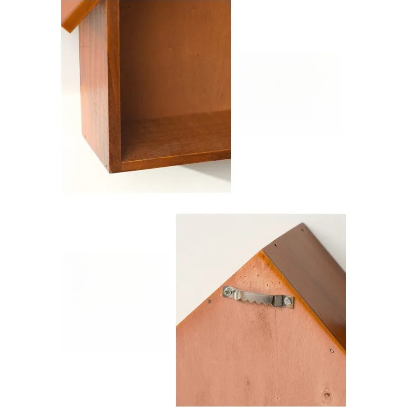 Wooden House Wall Decor Shelf