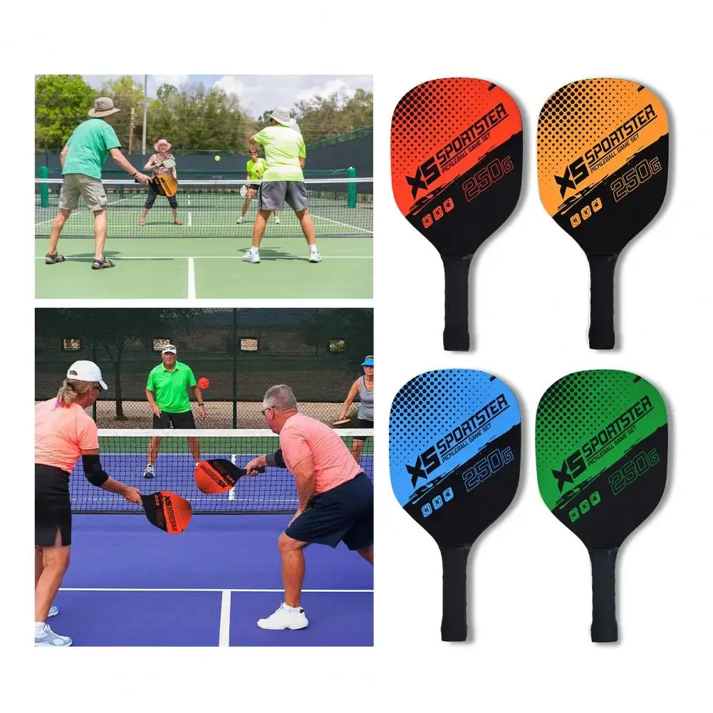 Pickleball Paddle Set – 2 Rackets, 4 Balls & Carry Bag