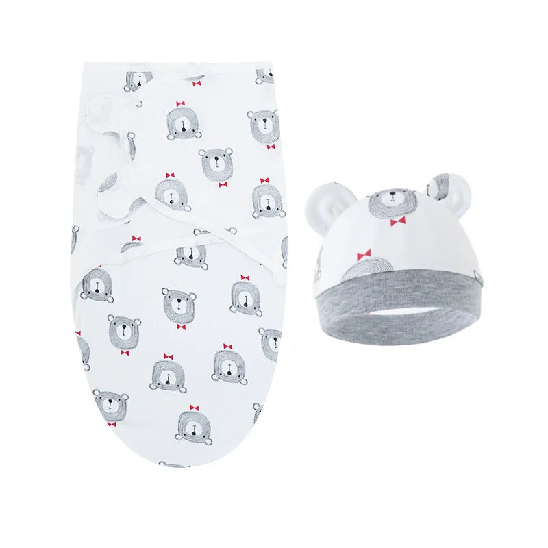 Baby Swaddle & Hat Set
