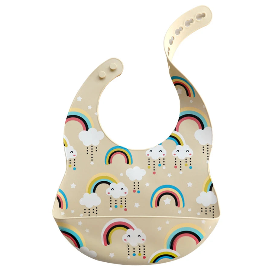 Cartoon Silicone Baby Bib
