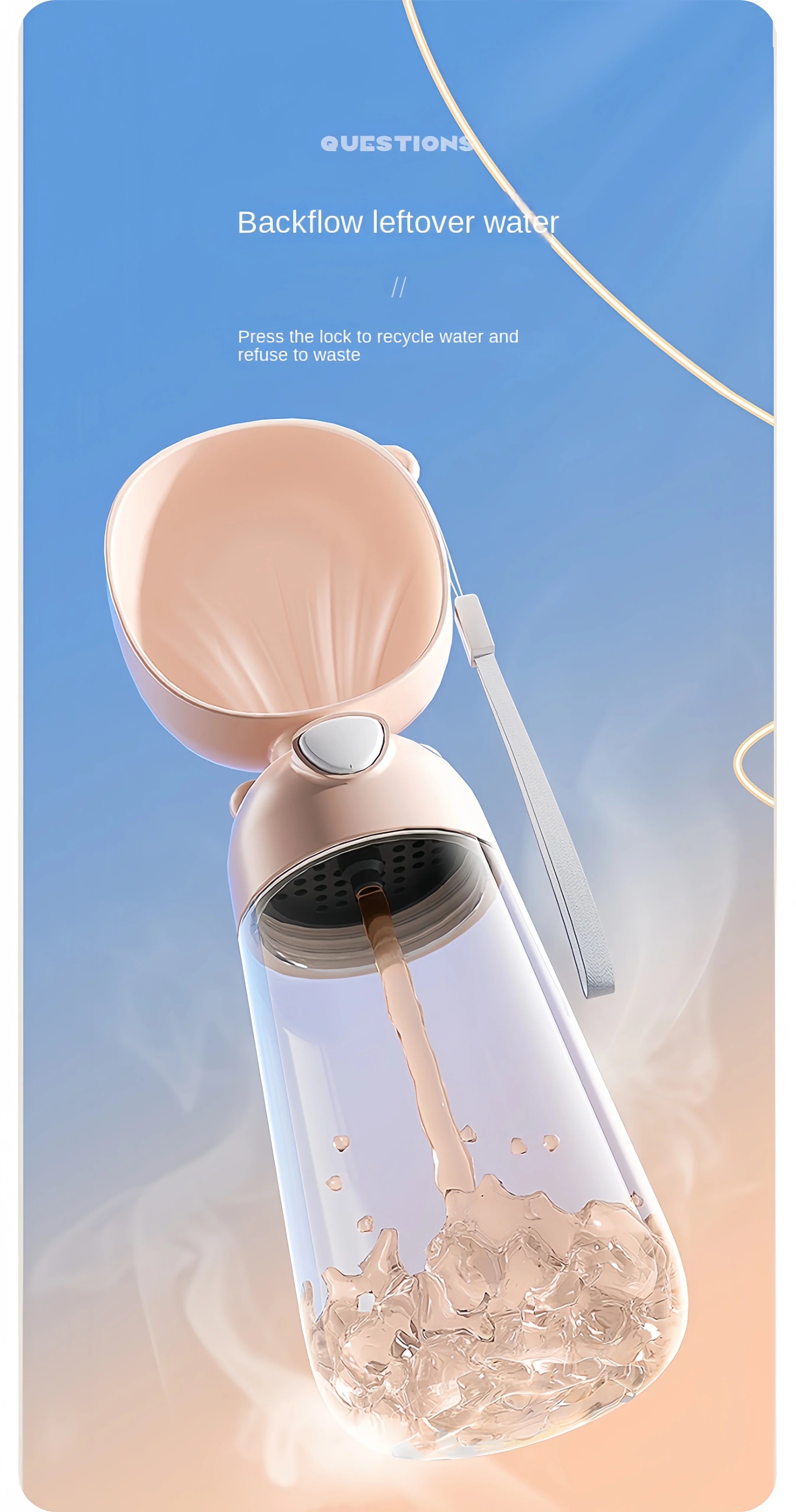 PawsHydrate Dog Water Bottle