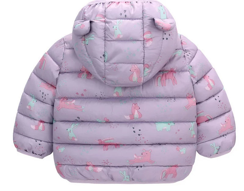 Baby Hooded Cartoon Jacket