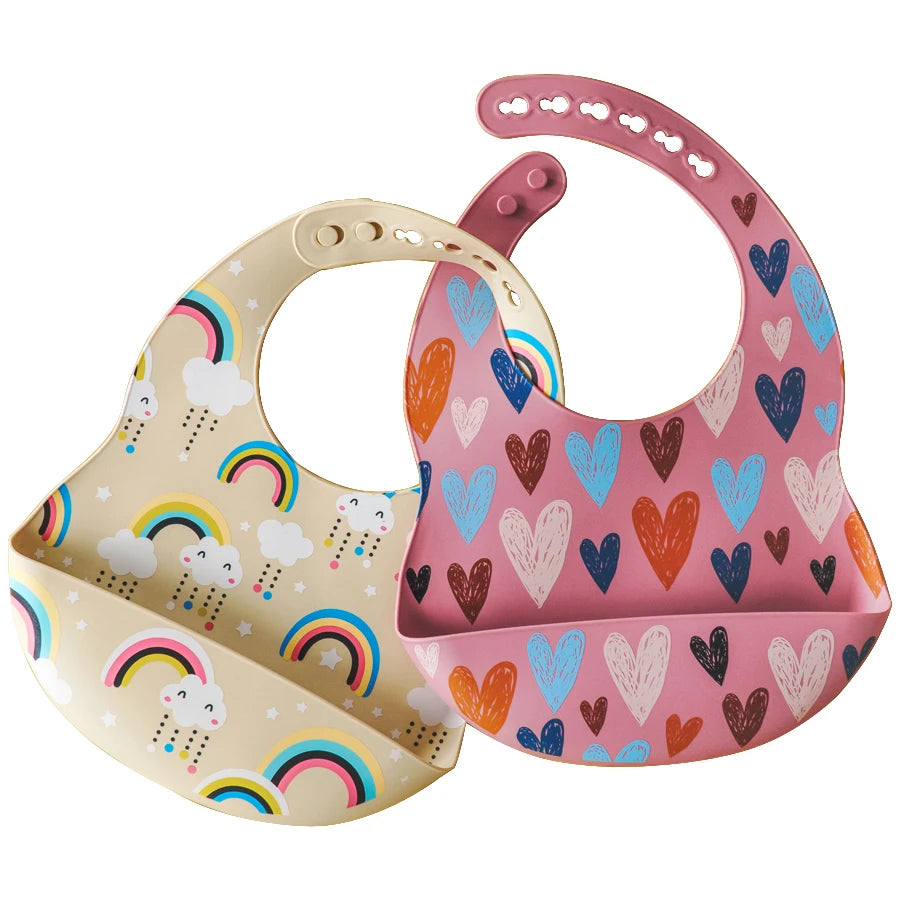 Cartoon Silicone Baby Bib