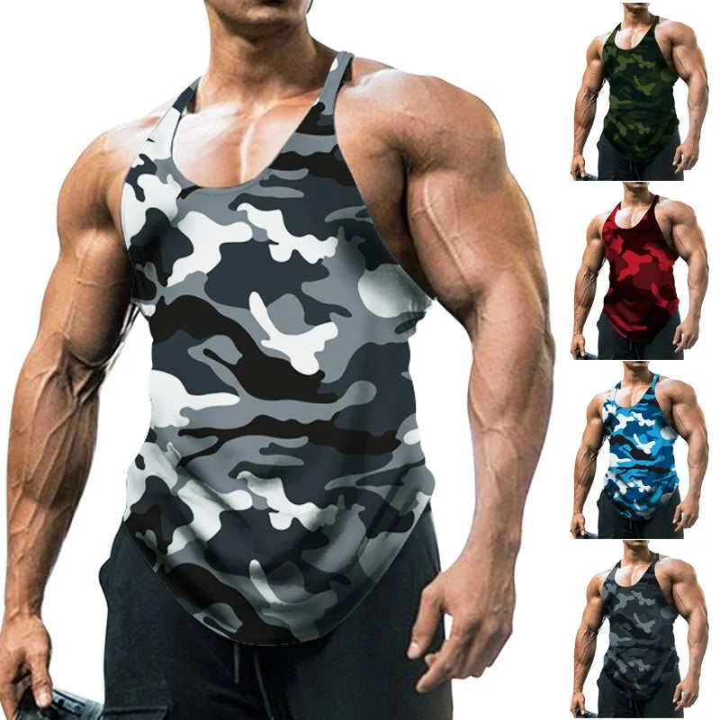 Débardeur vintage imprimé pour homme