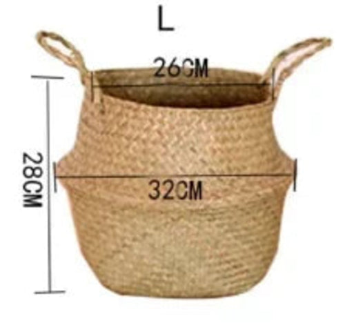 EcoWeave Seaweed Wicker Basket