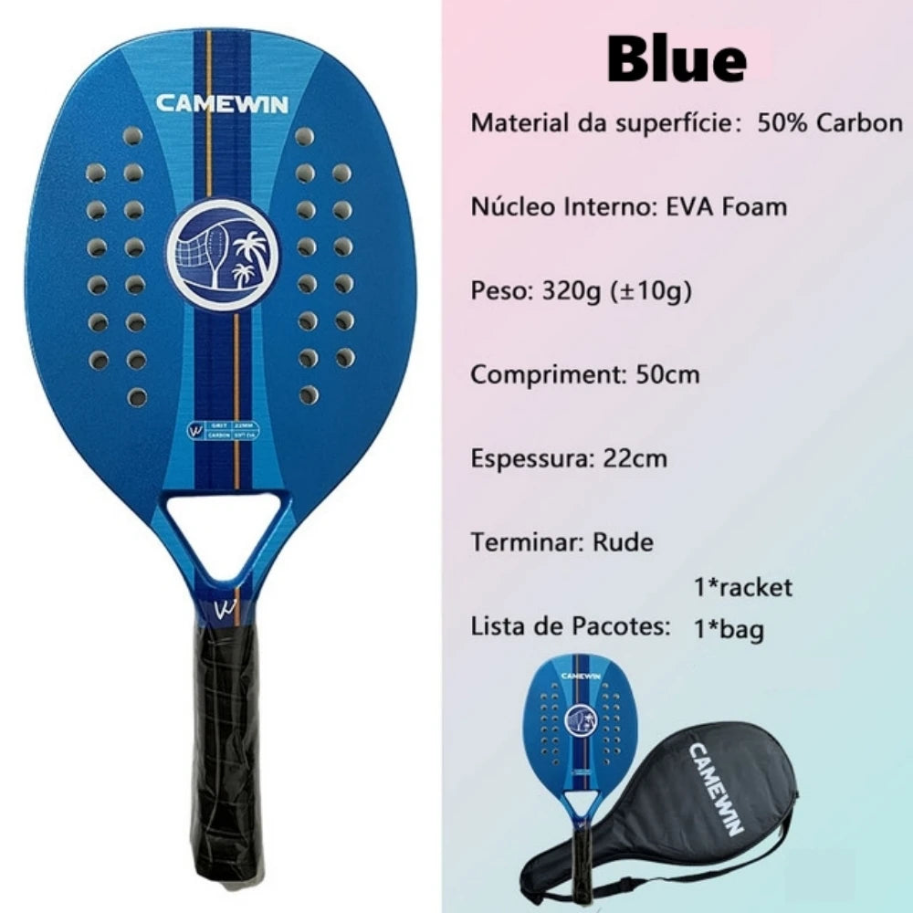 CAMEWIN Beach Tennis Racket With Protective Bag Cover