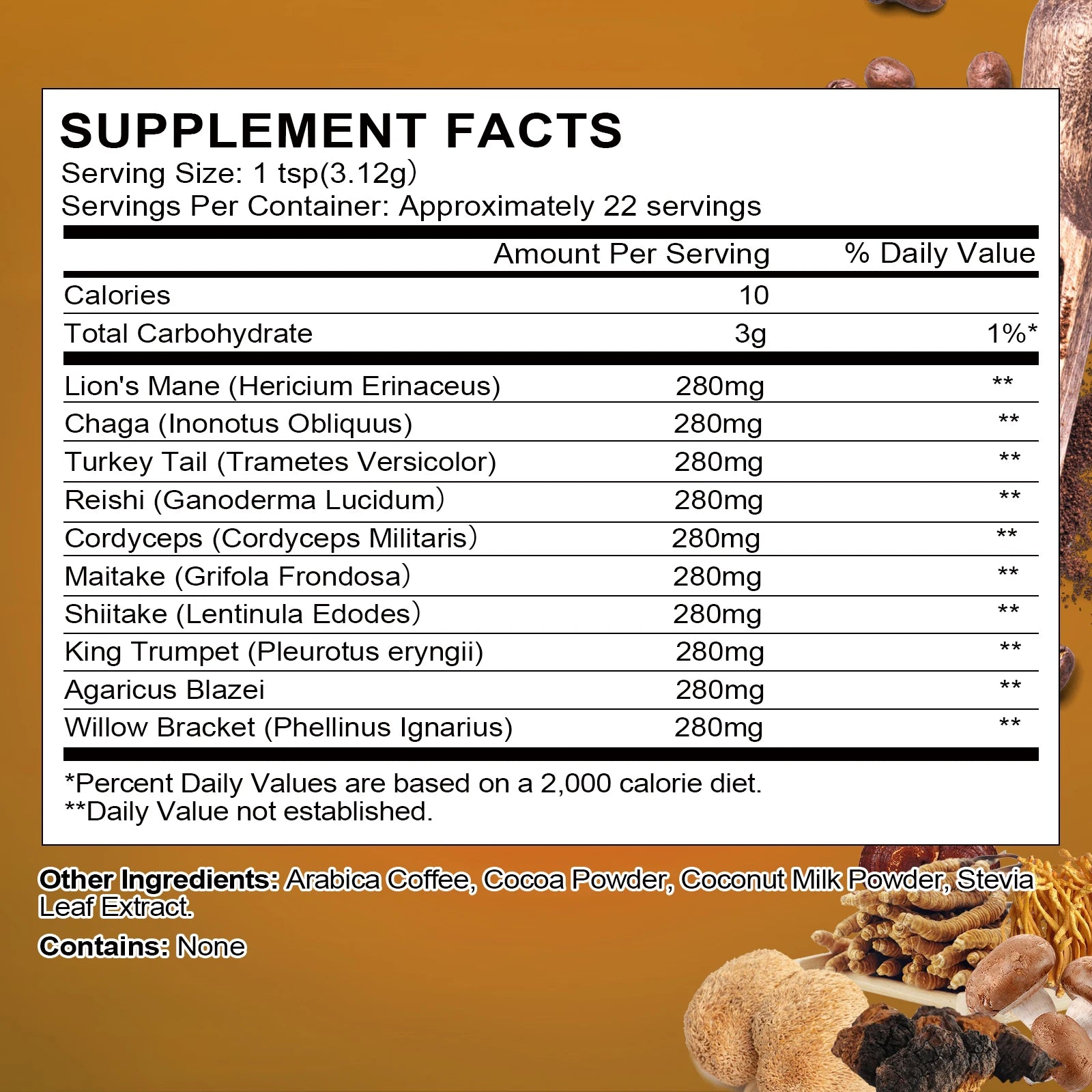 10-in-1 Mushroom Coffee Powder