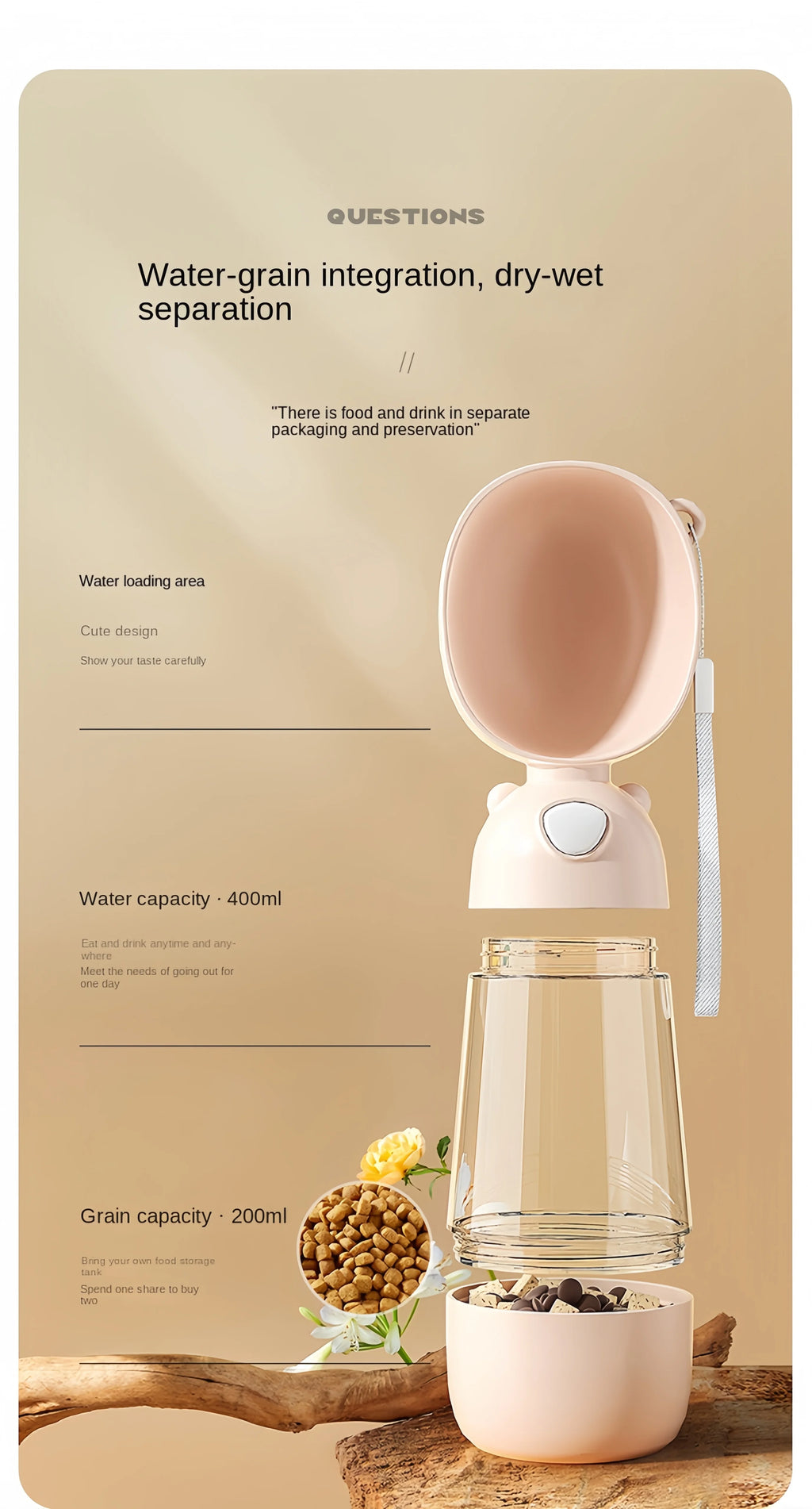 PawsHydrate Dog Water Bottle