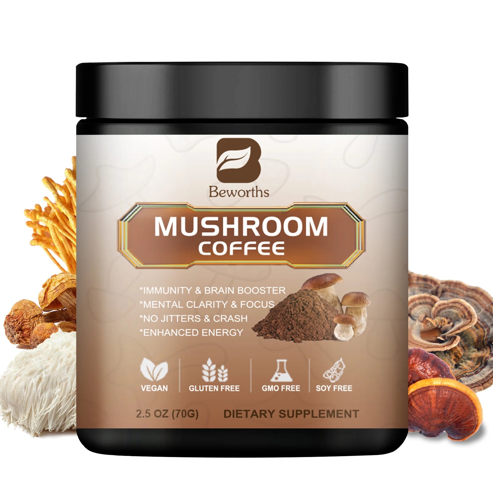10-in-1 Mushroom Coffee Powder