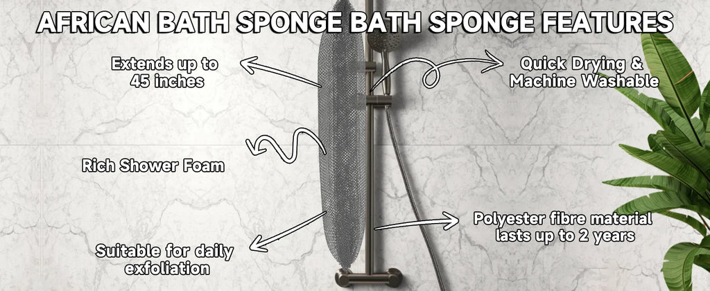 Éponge de bain africaine Sub-Saharienne (lot de 2)