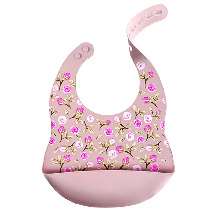 Cartoon Silicone Baby Bib