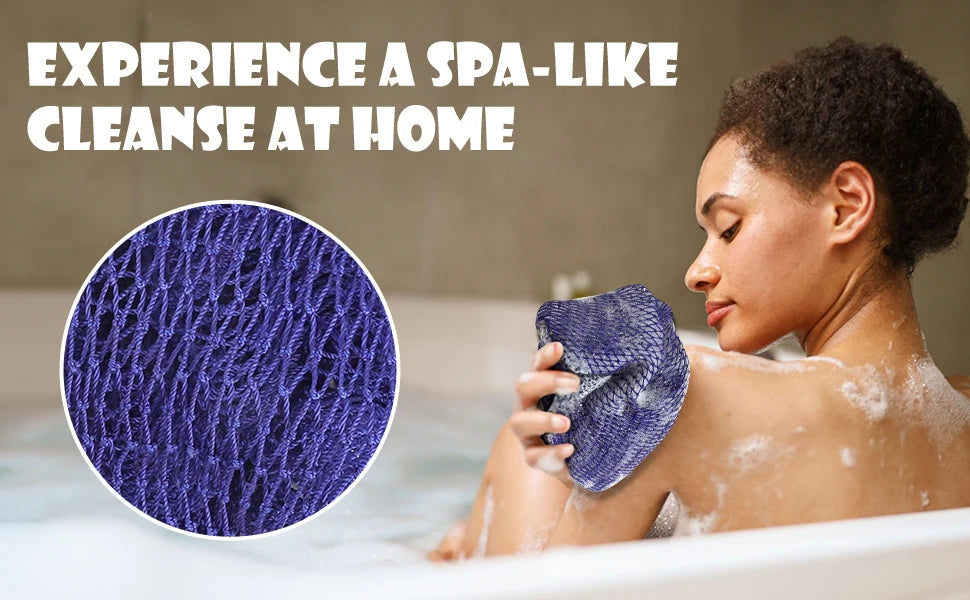 Éponge de bain africaine Sub-Saharienne (lot de 2)