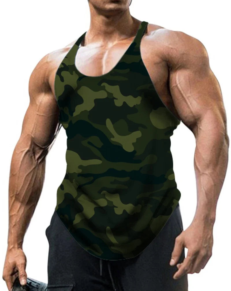 Débardeur vintage imprimé pour homme