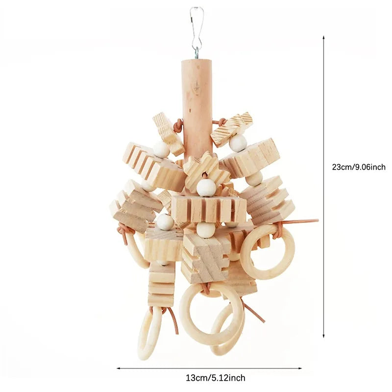 Ensemble de 8 jouets en bois pour oiseaux NaturePlay