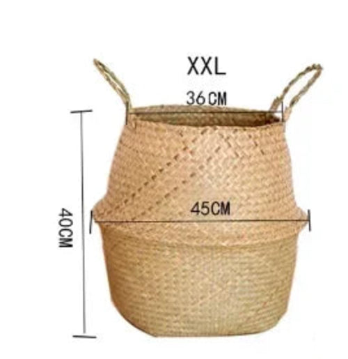 EcoWeave Seaweed Wicker Basket
