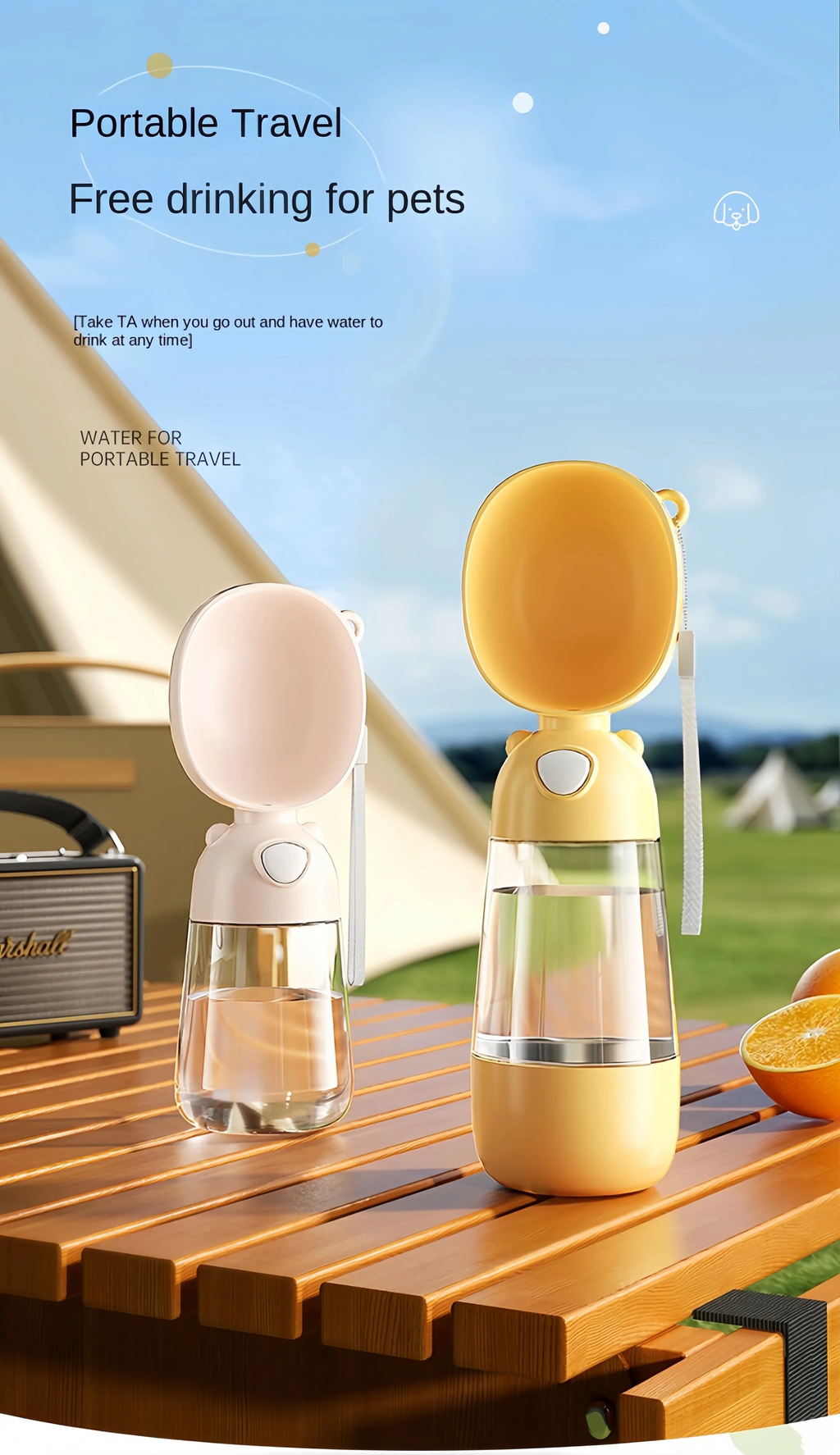 PawsHydrate Dog Water Bottle