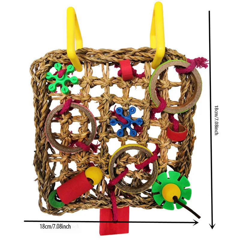 Ensemble de 8 jouets en bois pour oiseaux NaturePlay