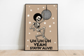 Staying Alive Skeleton Disco Art Print – Funky & Fun