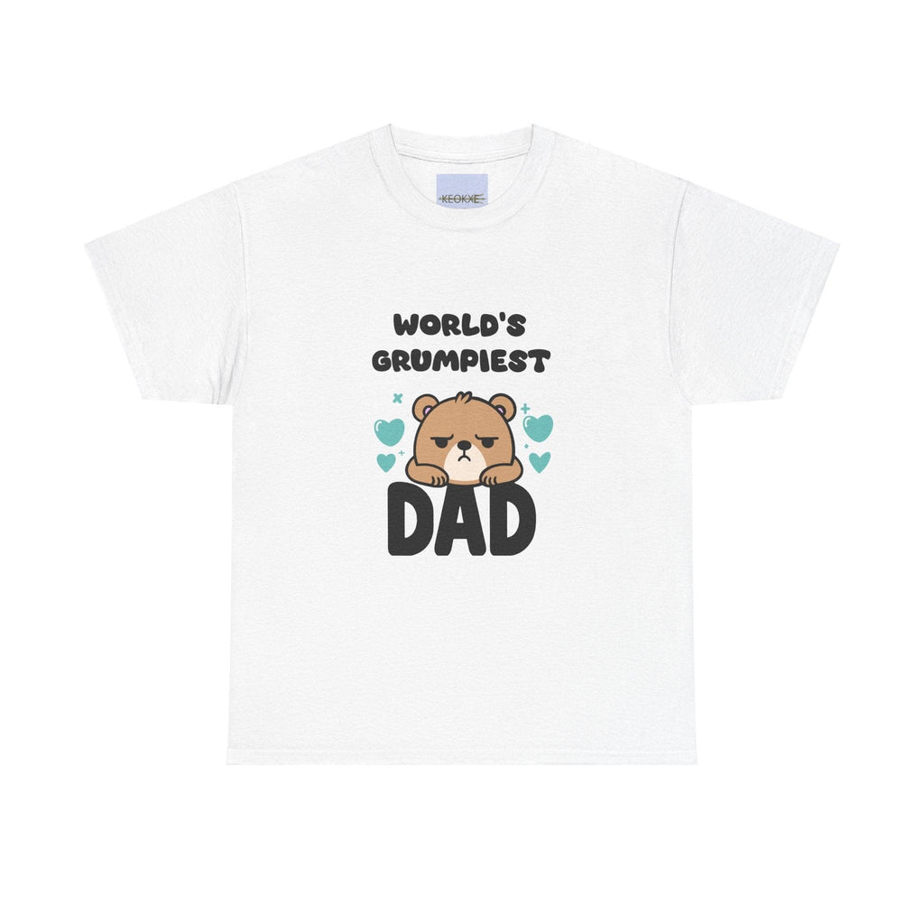 World's Grumpiest Dad T-Shirt | Funny Bear Cartoon Tee