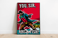 You, Sir, Are a Fish! Cowboy Cartoon Humour Art Print