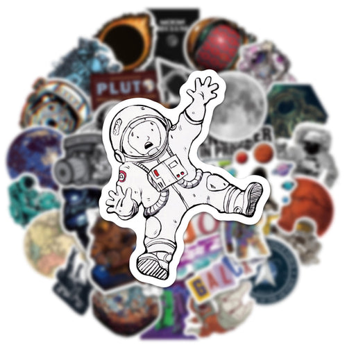 Astronaut Graffiti Sticker Notebook Water Cup
