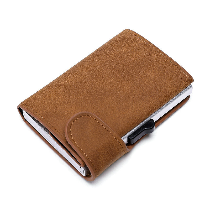 Portefeuille étui pour cartes en cuir Crazy Horse
