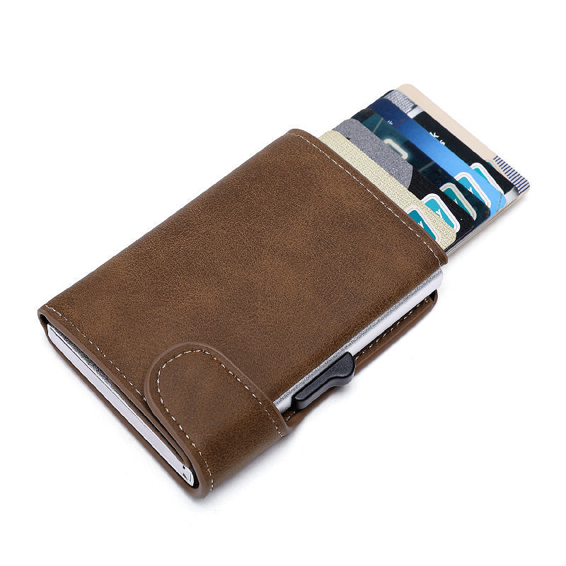 Portefeuille étui pour cartes en cuir Crazy Horse