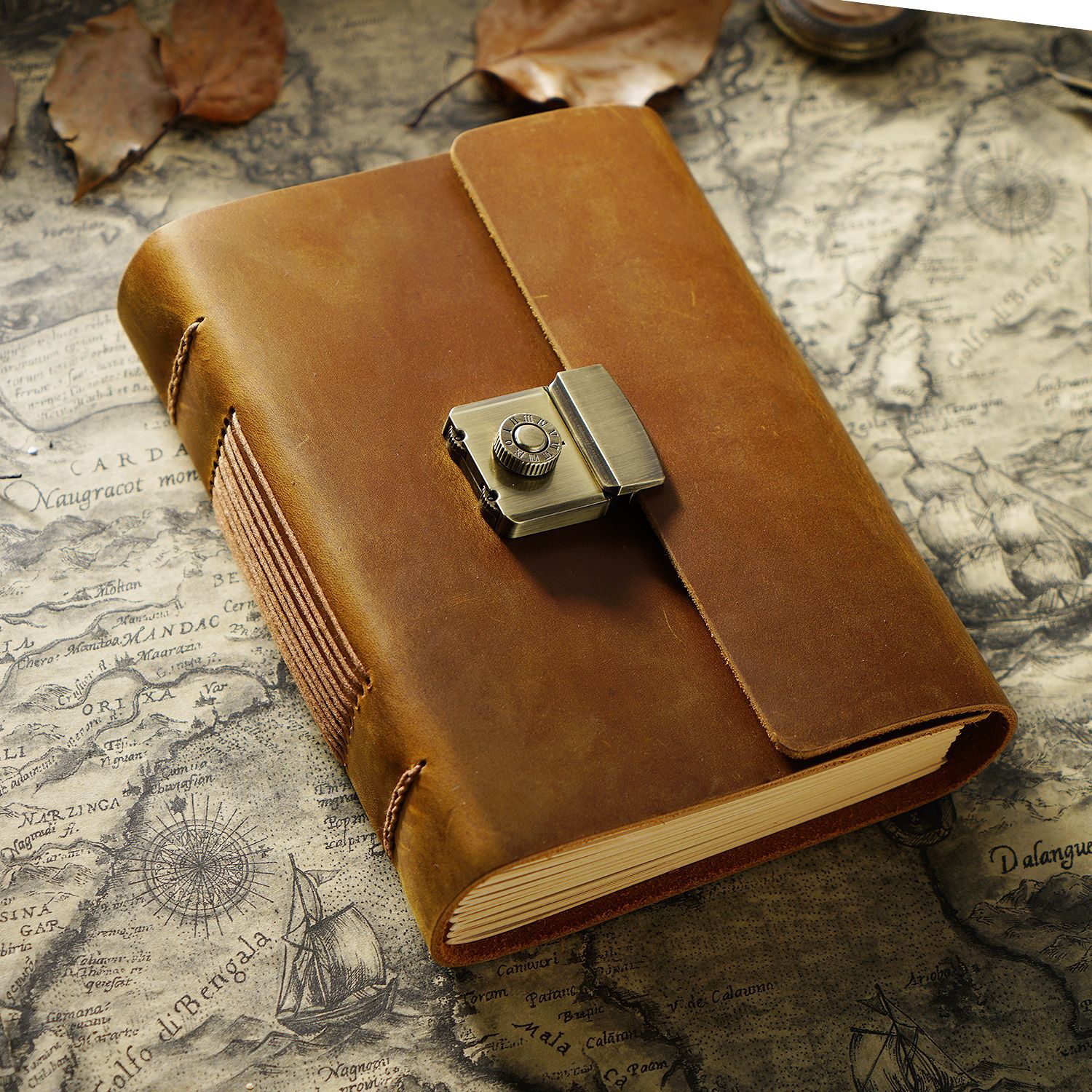 Vintage Journal Cowhide Notebook