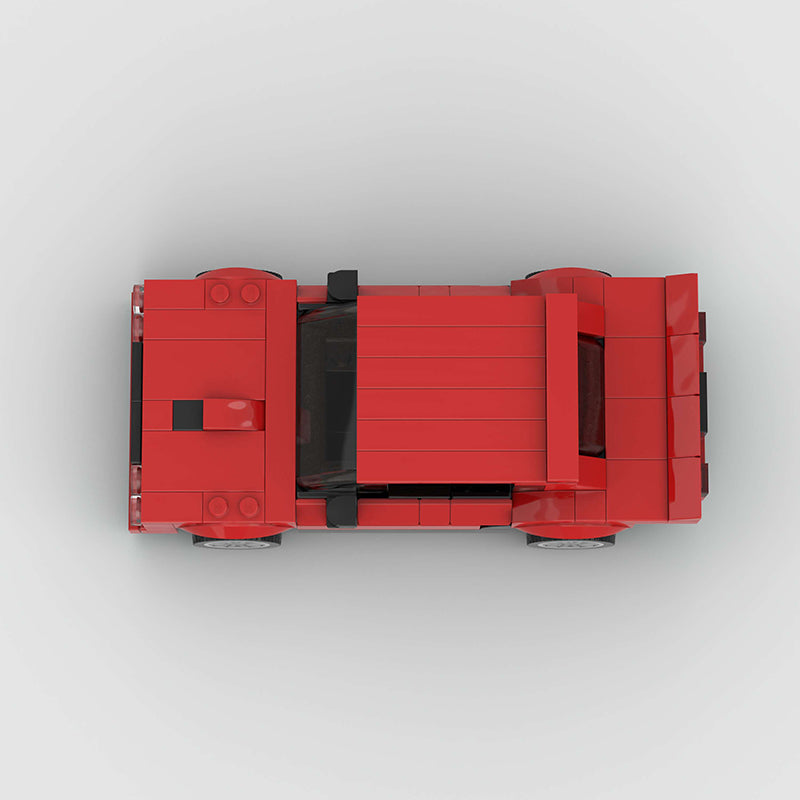 Red Sports Car Building Blocks Model