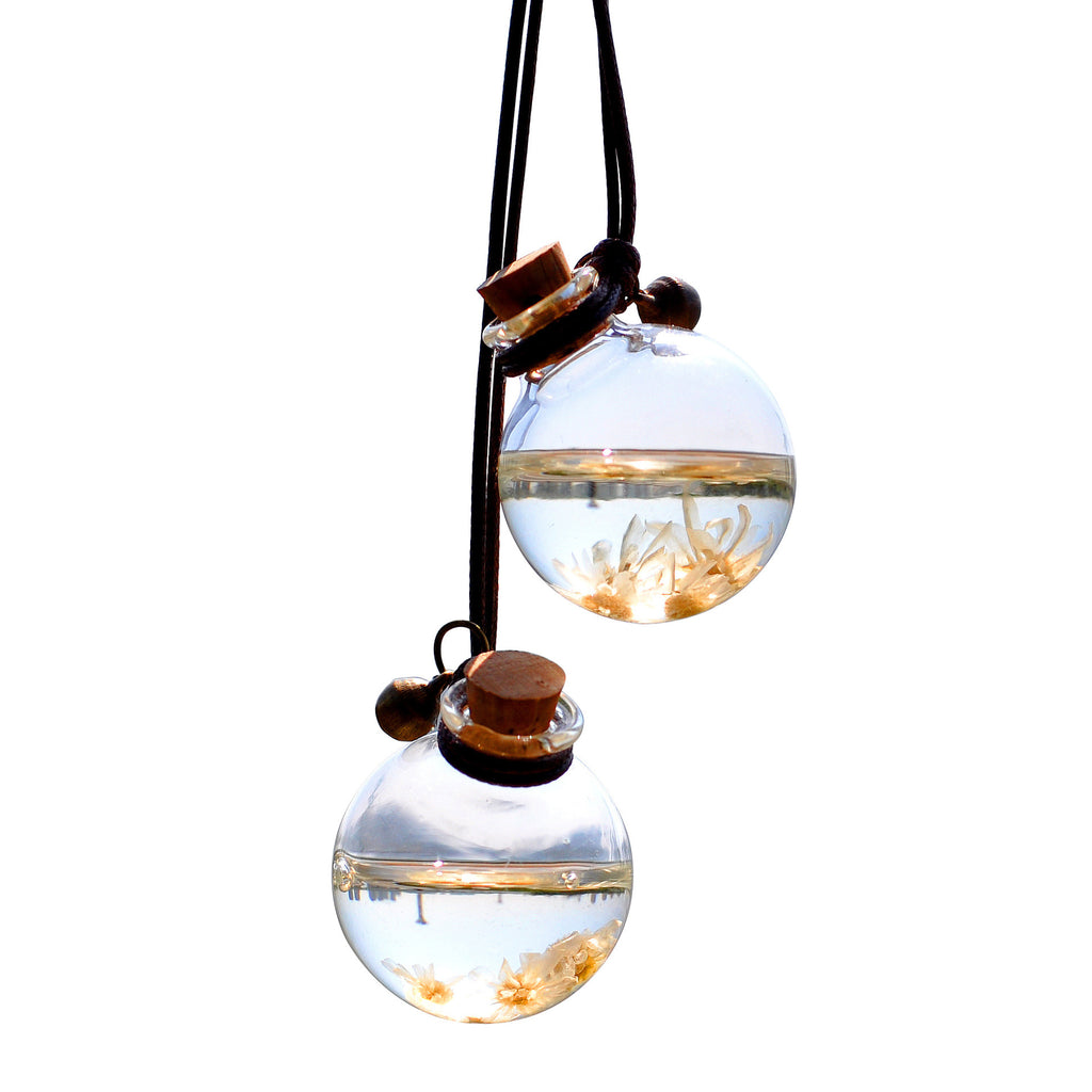 Bouteille de parfum de fleur éternelle pour pendentif de voiture