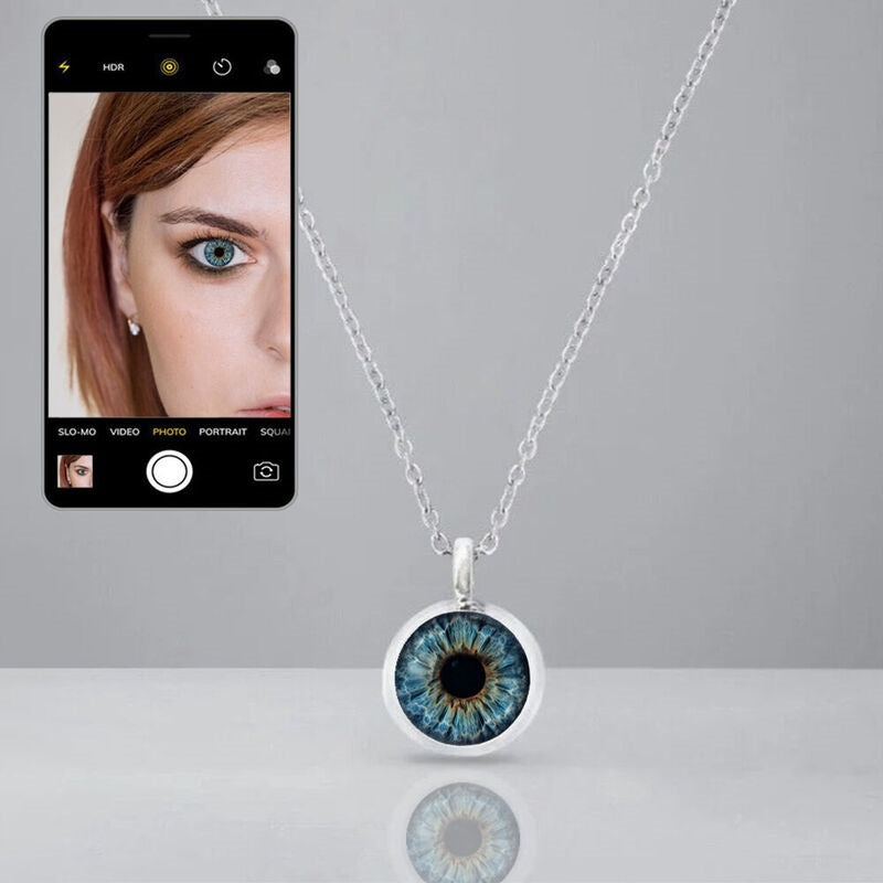 Collier photo iris personnalisé