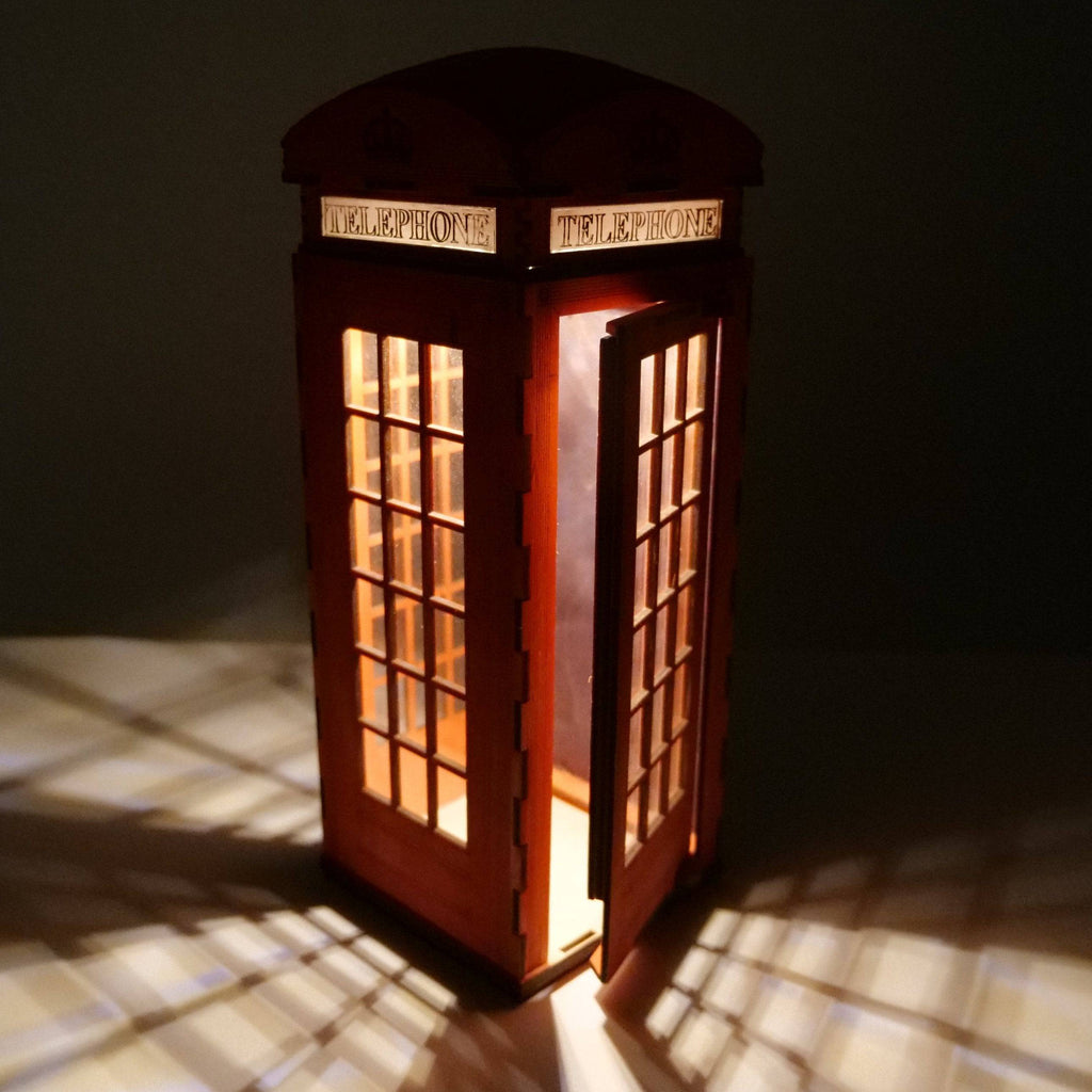 Lampe Cabine Téléphonique - Modèle Pré-Assemblé par Curious Rabbit ®